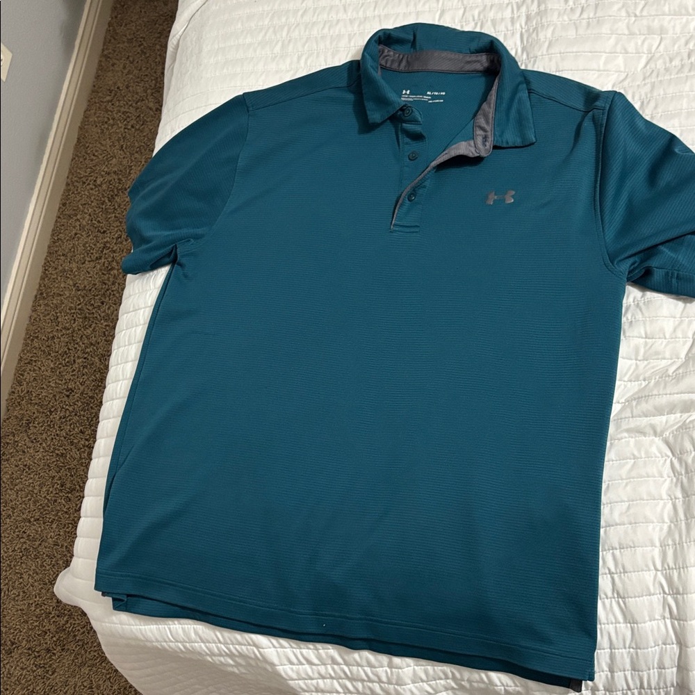 Under Armour Ocean Blue Polo Shirt
